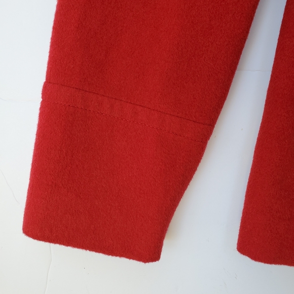 Coldwater Creek Wool Jacket Red Coat Size 16 - EUC! - Picture 7 of 16